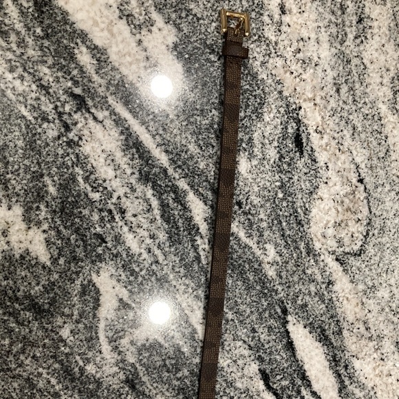 Michael Kors  Brown and beige  Logo Belt Sz small - Picture 7 of 9
